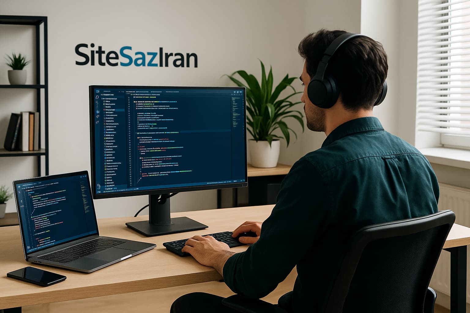 طراحی سایت فروشگاهی مدرن با نمودار فروش