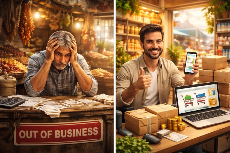 طراحی سایت فروشگاهی در اصفهان در دوران تورم و رکود - فروش سنتی در برابر فروش آنلاین